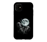 Funny Three Roaring Lions At The Moon Humor Case for iPhone 11