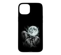 Funny Three Roaring Lions At The Moon Humor Case for iPhone 15 Plus