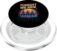 Funny Three Wise Men Christmas Synthwave Tonight We Ride Art PopSockets PopGrip for MagSafe