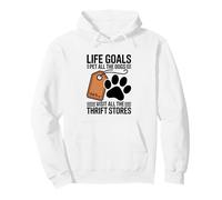 Funny Thrifting Life Goals Visit All The Thrift Stores Pullover Hoodie