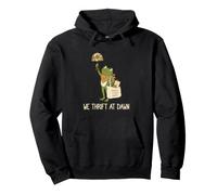 Funny Thrifting We Thrift At Dawn Frog Pullover Hoodie