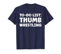 Funny Thumb Wrestling Lover Quotes Thumb Fight T-Shirt, Men, Navy Blue, Small