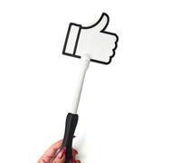 Funny Thumbs-up Card Holder Magic Tap-to-Pay Wand for Credit & Debit Cards, 3D Printed Retro Pixel Cursor Design Contactless Payment Wand with Hidden Card Slot - Novelty Gift for Shopping, White