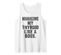 Funny Thyroid Warrior Boss Tee Chronic Illness Leadership Tank Top