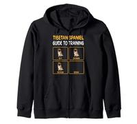 Funny Tibetan Spaniel Dog Training Zip Hoodie