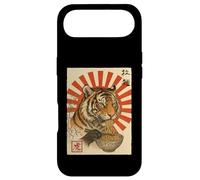 Funny Tiger Eating Ramen Japanese Ukiyo-e Edo Aesthetic Case for iPhone Air