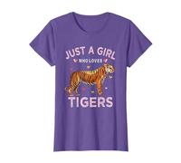 Funny Tiger Lover Gift Just A Girl Who Loves Tigers T-Shirt