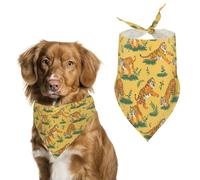 Funny Tigers Printed Dog Bandanas Funny Pets Triangle Scarf Puppies Handkerchief for Small Medium Large Dogs Cats Pet