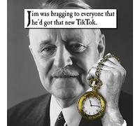 Funny TikTok Pocket Watch Birthday Card - Humorous Greeting Card Made in UK