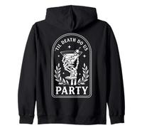 Funny Til Death Do Us Party Creepy Cute Halloween Zip Hoodie