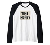 Funny Time is Money Speech for Boys and Girls Raglan Baseball Tee