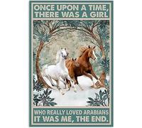 Funny Tin Metal Signs Who really loved arabians Vintage Sign Retro Tin Signs Vintage Metal Tin Sign For Bar Home Wall Metal Decoration 8×12Inches