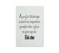 Funny Tin Sign A Perfect Marriage Is Just Two Imperfect People Metal Tin Signs Farmhouse Ornament Decor Home Bar Kitchen Coffee Man Cave Garage Wall Decor Art Tin Sign 8x12 Inch