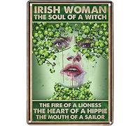 Funny Tin Sign Witch Kitchen Witch Halloween Witchcraft Bar Cafe Living Room Kitchen Home Decoration 12x16 Inches