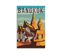 Funny Tin Signs Bangkok Thailand Vintage Retro Man Cave Bar Pub Shed Novelty Gift Tin Wall Décor Metal Sign 20x30cm