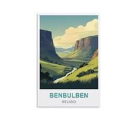 Funny Tin Signs Benbulben Ireland Vintage Signs Home Kitchen Rustic Travel Metal Signs Wall Art Decor 15x30cm