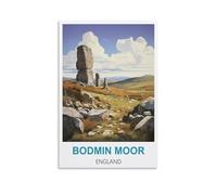 Funny Tin Signs Bodmin Moor England Vintage Signs Home Kitchen Rustic Travel Metal Signs Wall Art Decor 20x30cm