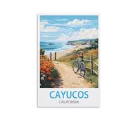 Funny Tin Signs Cayucos California Vintage Signs Home Kitchen Rustic Travel Metal Signs Wall Art Decor 20x30cm