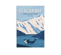 Funny Tin Signs Glacier Bay National Park Vintage Retro Man Cave Bar Pub Shed Novelty Gift Tin Wall Décor Metal Sign 30x40cm
