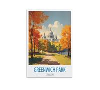 Funny Tin Signs Greenwich Park Londons Vintage Signs Home Kitchen Rustic Travel Metal Signs Wall Art Decor 30x40cm