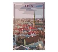 Funny Tin Signs Riga Latvia Vintage Vintage Retro Man Cave Bar Pub Shed Novelty Gift Tin Wall Décor Metal Sign 30x40cm