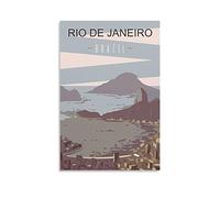 Funny Tin Signs Rio De Janeiro Brazil Vintage Retro Man Cave Bar Pub Shed Novelty Gift Tin Wall Décor Metal Sign 30x30cm