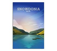 Funny Tin Signs Wales Snowdonia Poster Wall Art Garden House Plaque for Bathroom Kitchen Cafe Wall Halloween Christmas Decor 20x30CM