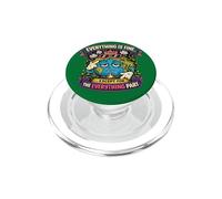 Funny Tired Earth Retro Climate Humor Design PopSockets PopGrip for MagSafe