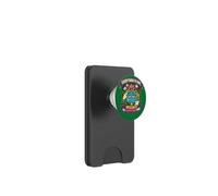 Funny Tired Earth Retro Climate Humor Design PopSockets PopWallet for MagSafe