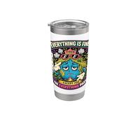 Funny Tired Earth Retro Climate Humor Design Stainless Steel Insulated Tumbler