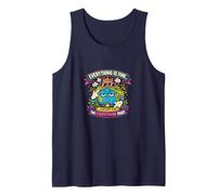 Funny Tired Earth Retro Climate Humor Design Tank Top