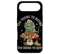 Funny Tired Frog Too Young to Retire Too Broke to Quit Case for iPhone Air
