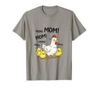 Funny Tired Mom Chicken - Mother Hen with Loud Chicks T-Shirt