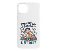 Funny Tired Toddler New Dad Running On Broken Sleep Daily Case for iPhone 14 Plus