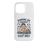 Funny Tired Toddler New Dad Running On Broken Sleep Daily Case for iPhone 14 Pro Max
