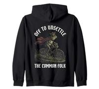 Funny To Unsettle The Common Folk Frog Zip Hoodie