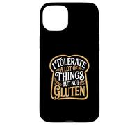 Funny Toast Shape I Tolerate A Lot Of Things But Not Gluten Case for iPhone 15 Plus