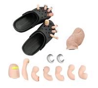 Funny Toe Charm for Crocs, Shoe Toes Charms Accessories Set, 3D Big Toe Decoration Clog Charm for Men Women, Creativity Hilarious Realistic Diy Shoes Toes for Kids Adults Birthday Party Gift