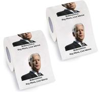 Funny Toilet Paper by LEMONSODA (Joe Biden, Pay More Live Worse 2pack)