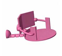 Funny Toilet Paper Holder, Creative Shape Tissue Paper Roll Stand for Bathroom, White Plastic Novelty Bathroom Decor Accessory