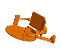 Funny Toilet Paper Holder, Creative Shape Tissue Paper Roll Stand for Bathroom, White Plastic Novelty Bathroom Decor Accessory