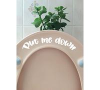 Funny Toilet Seat Sticker - Bathroom Stickers - Toilet Decorations - Funny Stickers - Bathroom Wall Stickers - Toilet Stickers - Bathroom Accessory (White)