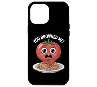 Funny Tomato Spaghetti You Drowned Me Food Humor Case for iPhone 12 Pro Max
