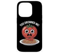 Funny Tomato Spaghetti You Drowned Me Food Humor Case for iPhone 14 Pro
