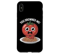 Funny Tomato Spaghetti You Drowned Me Food Humor Case for iPhone XS Max