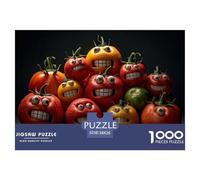 Funny Tomatoes Jigsaw Puzzles for Adults Kids Personal Puzzles 1000 Pieces Educational Games for Adults Gifts 38x26cm/1000pcs