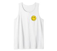 Funny Tongue Out Smile Face Cute Yellow Happy Smiling Face Tank Top