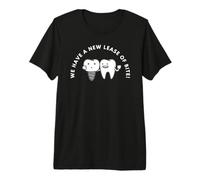 Funny Tooth Pun We Have A New Lease of Bite Premium T-Shirt