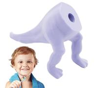 Funny Toothpaste Topper - Funny Toothpaste Lid, Portable Self-Closing Caps | Food-Grade Silicone Pooping Animal Toothpaste Squeezer Dispenser for Adults & Children, Fits Most Tubes, (2.28x1.77x1.22in)