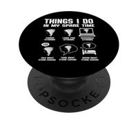 Funny Tornado Things I Do In My Spare Time Storm Chasing PopSockets Adhesive PopGrip